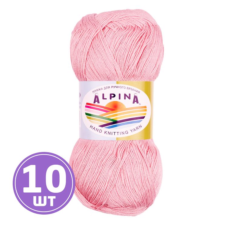 Пряжа Alpina VIVEN (16), светло-розовый, 10 шт. по 50 г