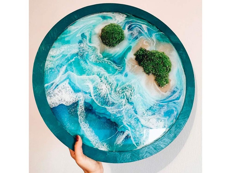 Ягель стабилизированный горчичный, ResinArt — картинка 4