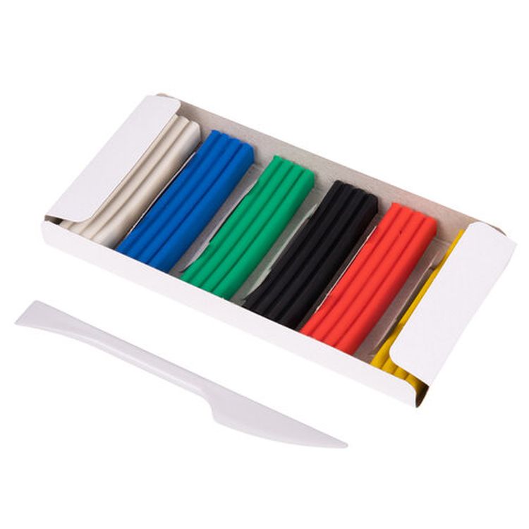 Пластилин классический «Эники-беники супер», 6 цв., 120 г, со стеком, ПИФАГОР — картинка 2