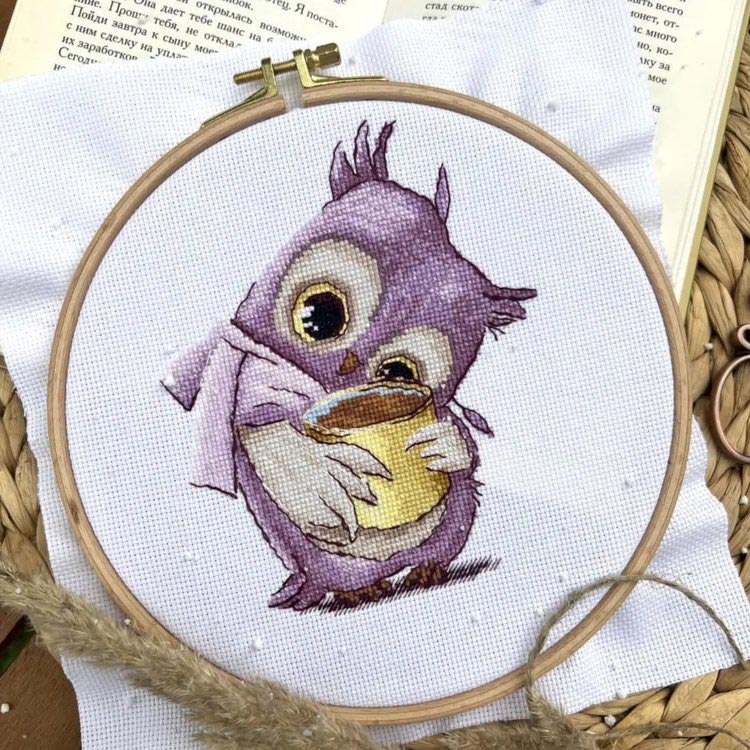 Набор для вышивания «Кофеманы. Сова» — картинка 5