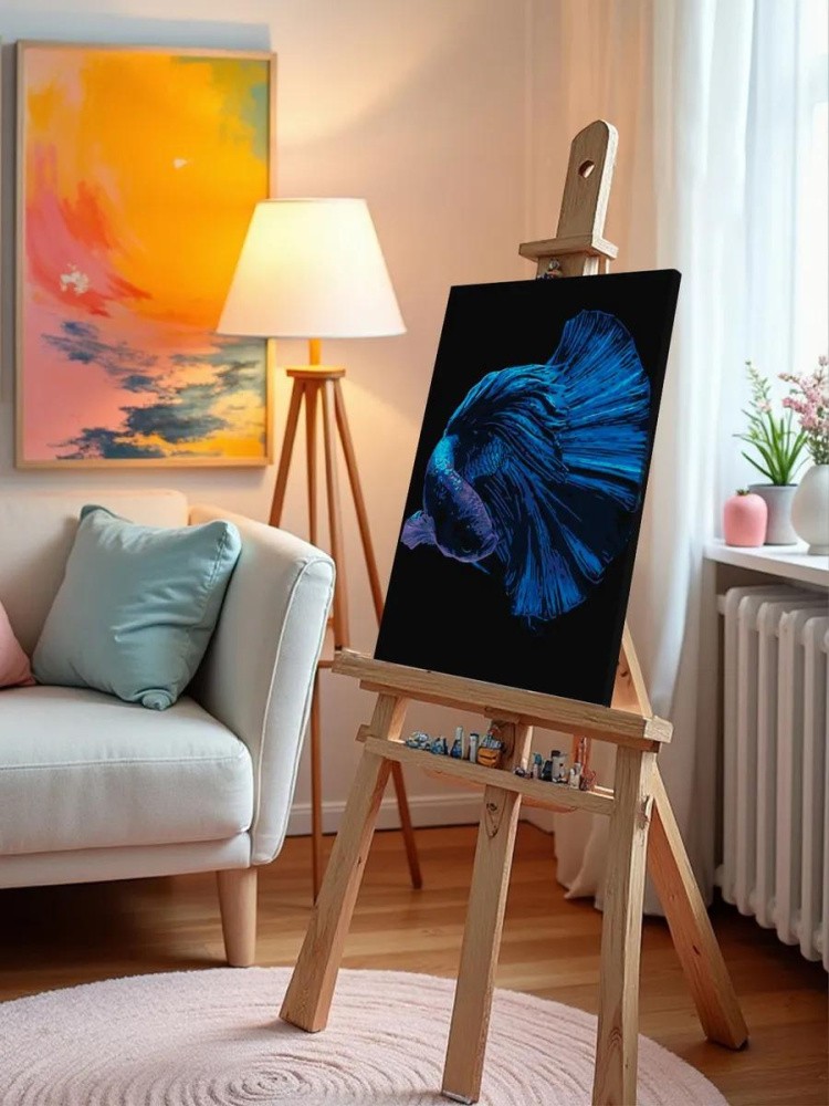 Картина по номерам «Лазурная рыбка» — картинка 9