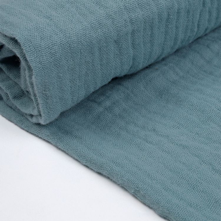 Ткань Муслин, 1 м х 130 см, 125 г/м², цвет: пудро-зеленый, TBY — картинка 4