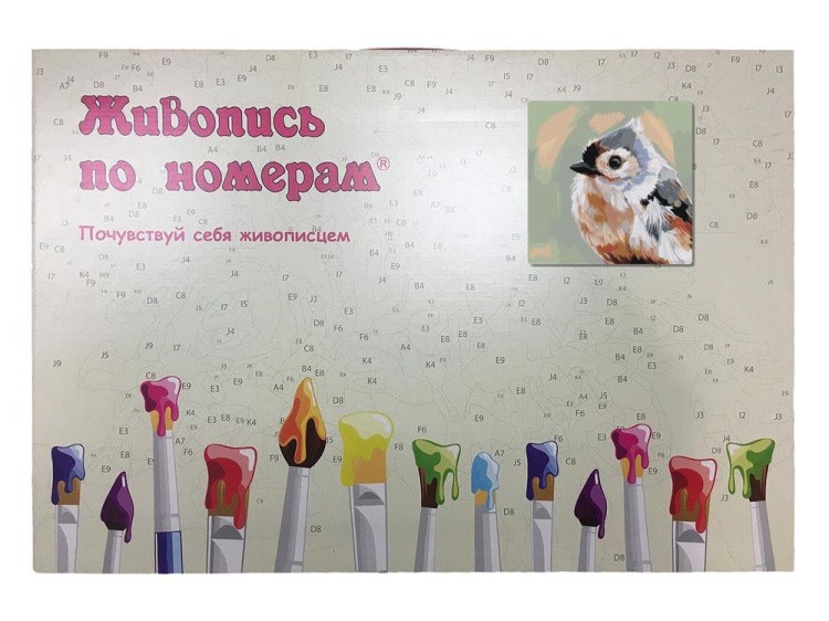 Картина по номерам «Воробышек» — картинка 3