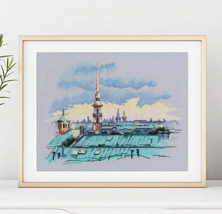 Набор для вышивания «Крыши Санкт-Петербурга» — картинка 2