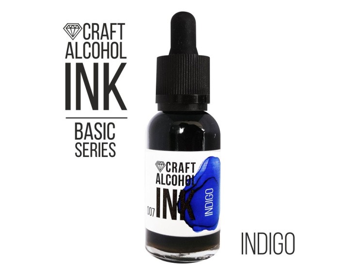 Алкогольные чернила индиго (Indigo) 30 мл, Craft Alcohol INK