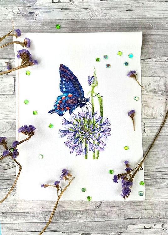 Набор для вышивания «Синий махаон» — картинка 4