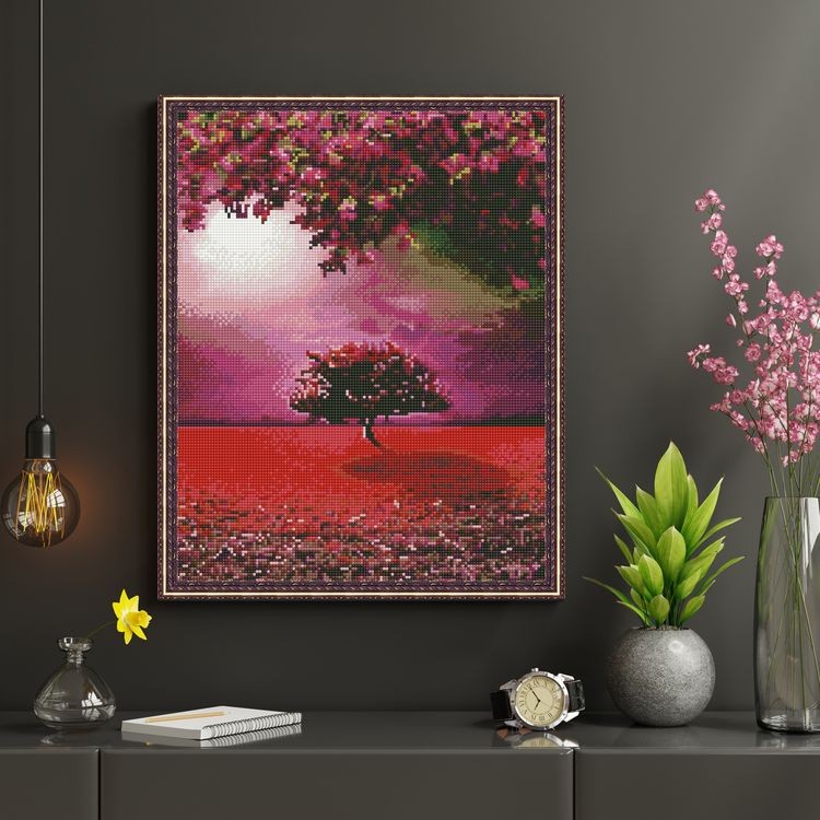 Алмазная вышивка «В красных тонах» — картинка 5