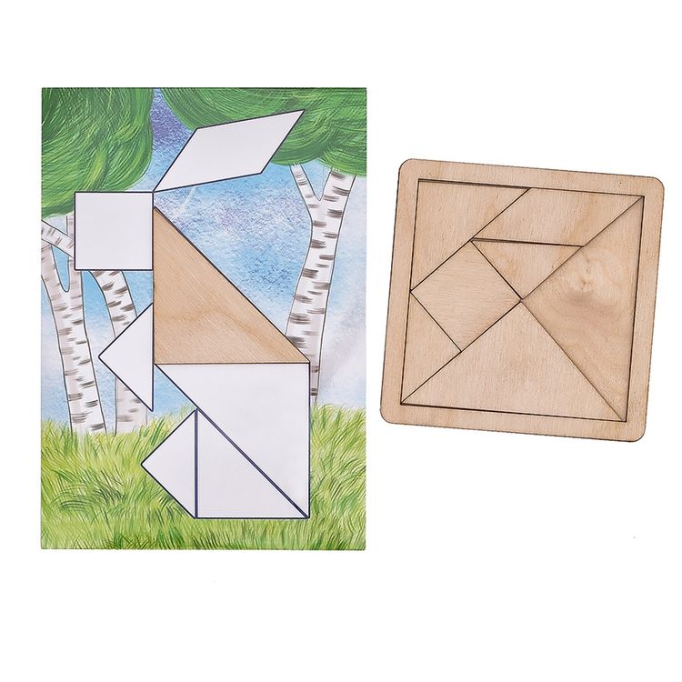 Настольная игра Танграм с набором карточек «Кроха»