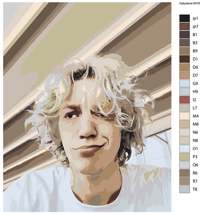 Картина по номерам «Твич стримеры Хазяева: Саша Парадеевич» — картинка 2