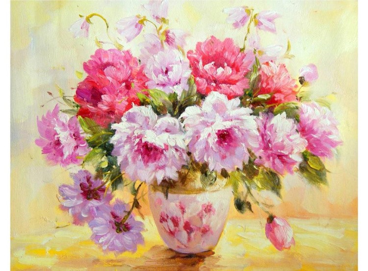 Картина по номерам «Великолепные пионы» — картинка 2
