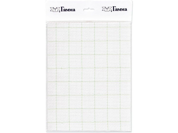 Канва Aida 11 Gamma белая в клетку (с разметкой) 150x100 см — картинка 2
