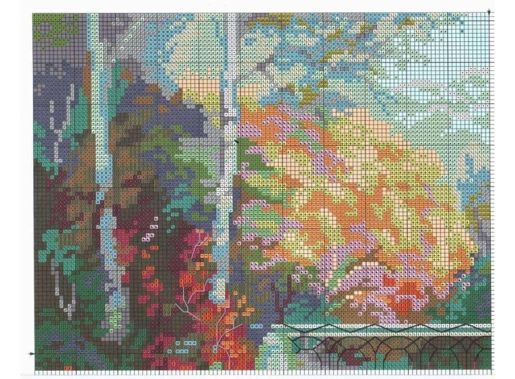 Набор для вышивания «Осенний парк» — картинка 2