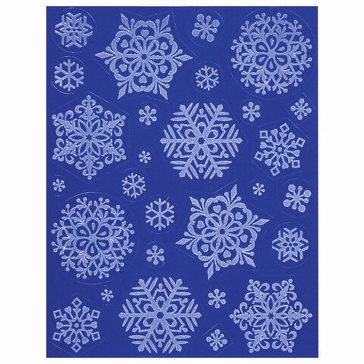 Украшение для окон и стекла «Снежинки светящиеся в темноте 1» — картинка 2