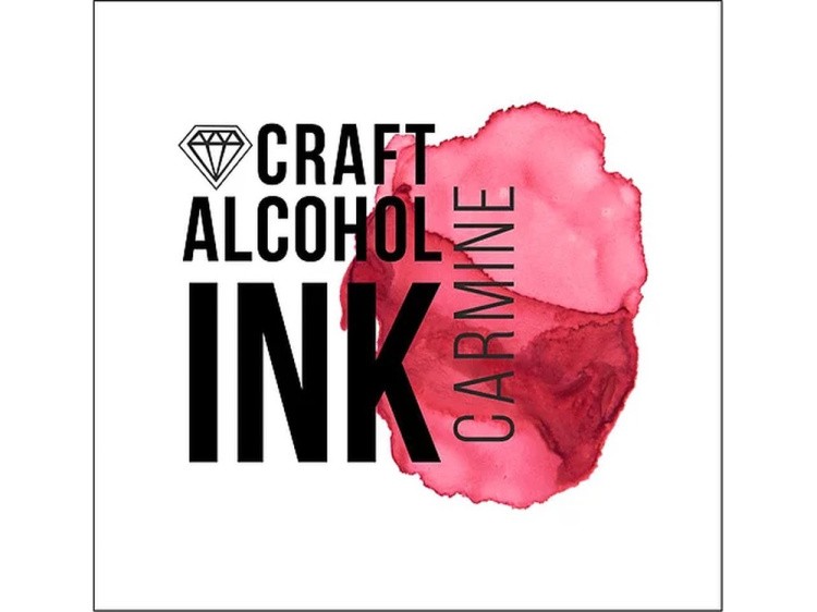 Алкогольные чернила кармин (Carmine) 20 мл, Craft Alcohol INK — картинка 2