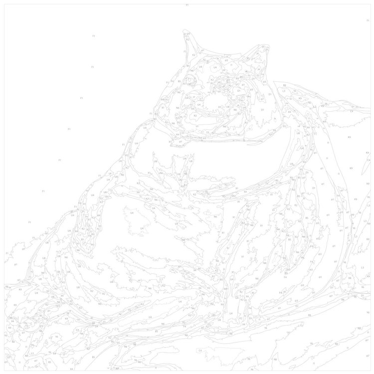 Картина по номерам «Очень толстый кот» — картинка 3