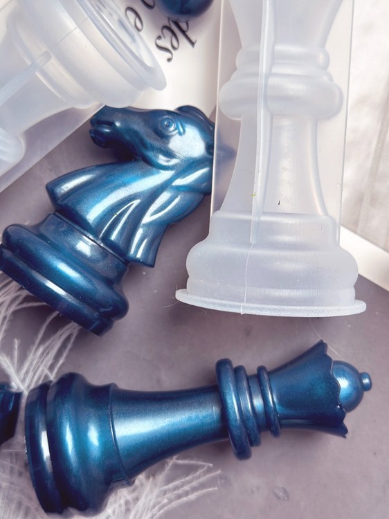 Силиконовые молды - Шахматные фигуры большие, 16 молдов — картинка 3