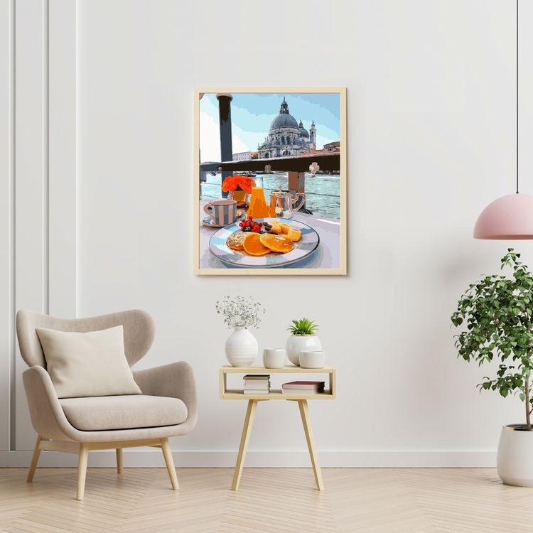 Картина по номерам «Утренний завтрак в Венеции» — картинка 5