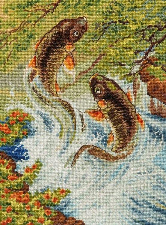 Набор для вышивания «Прыгающие карпы» — картинка 6