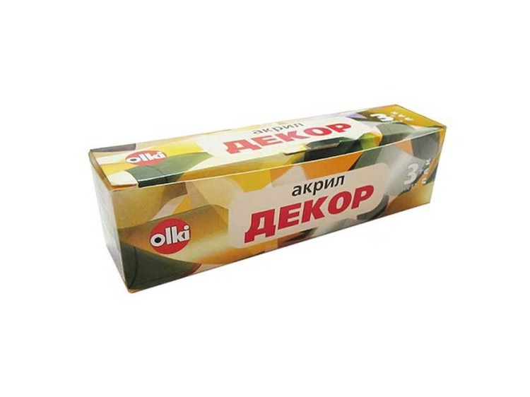 Краски акриловые «Декор» (3 цвета+лак) — картинка 2