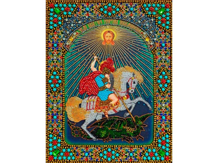 Galla Collection - вышивка бисером - Икона «Святой Георгий Победоносец»