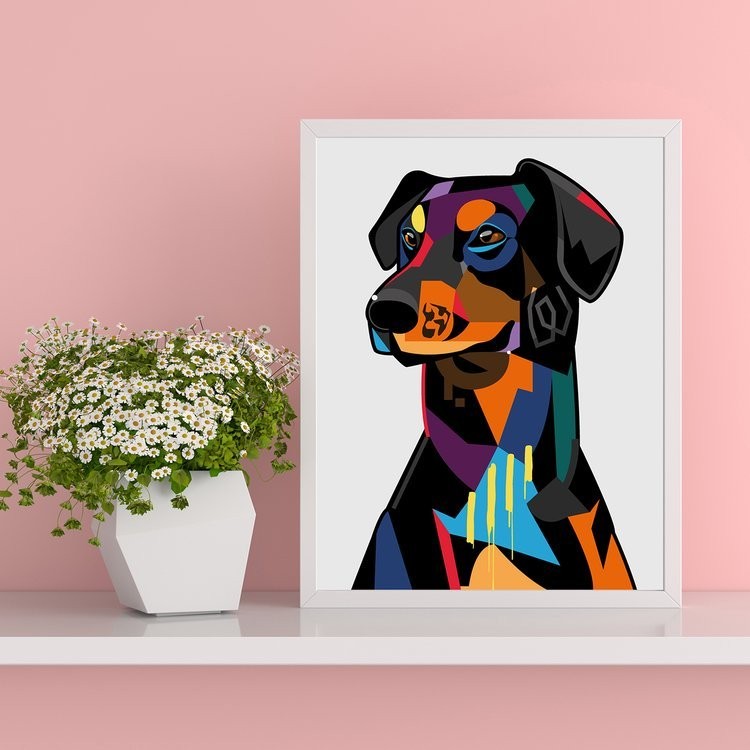 Картина по номерам «Ротвейлер Арт» — картинка 2