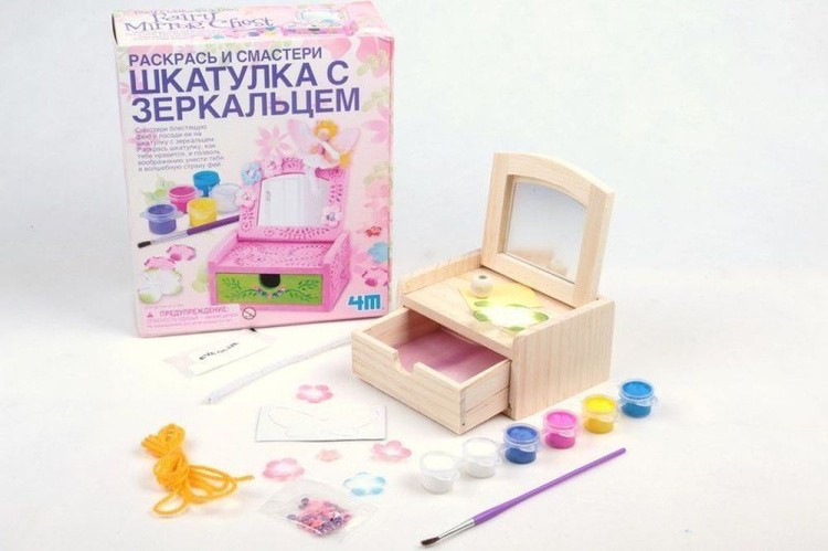 Раскрась и смастери «Шкатулка с зеркальцем» — картинка 10