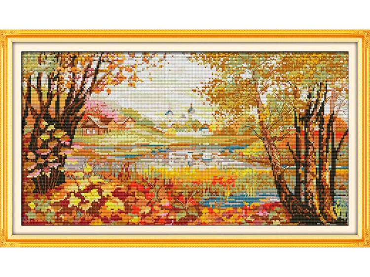 Набор для вышивания «Осеннее озеро»