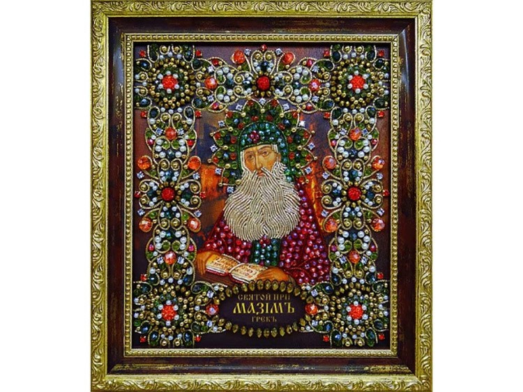 Набор вышивки хрустальными камнями «Святой Максим» — картинка 2