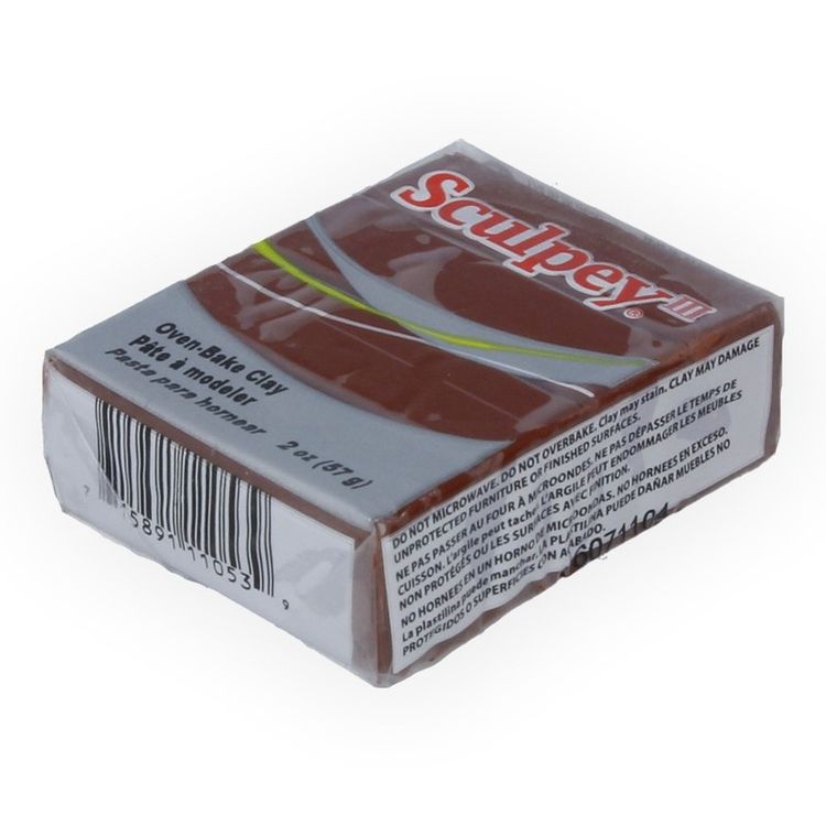 Полимерная глина Sculpey III, цвет: 053 шоколадный, 42 г — картинка 2