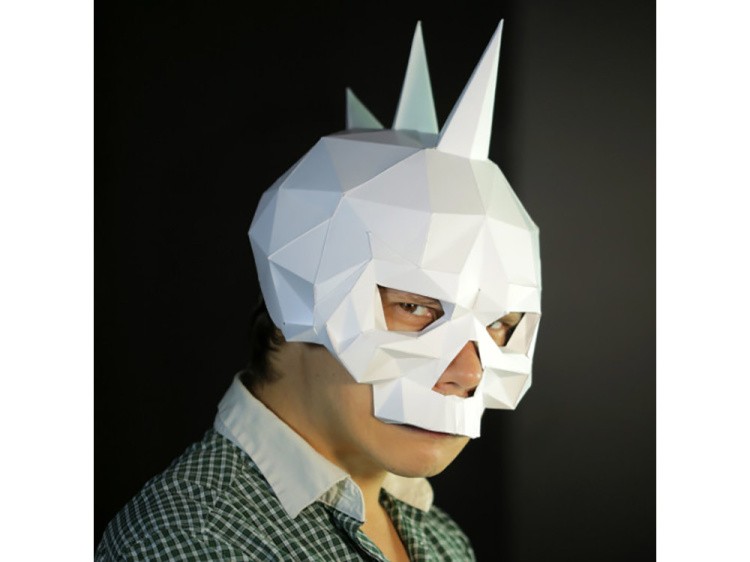 Бумажная модель для склеивания маска «Череп-Панк» — картинка 2