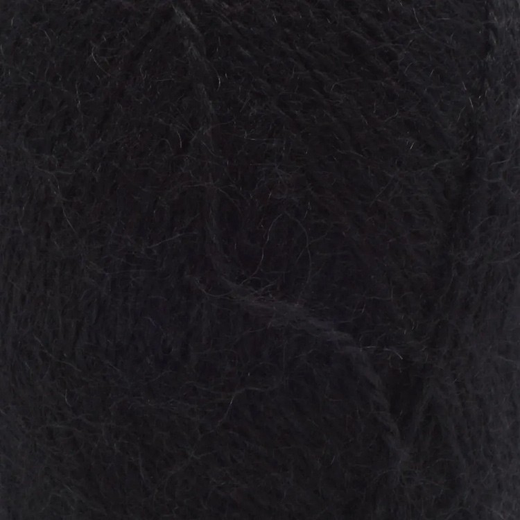 Пряжа из Троицка Пушинка (02), черный, 5 шт. по 50 г — картинка 2