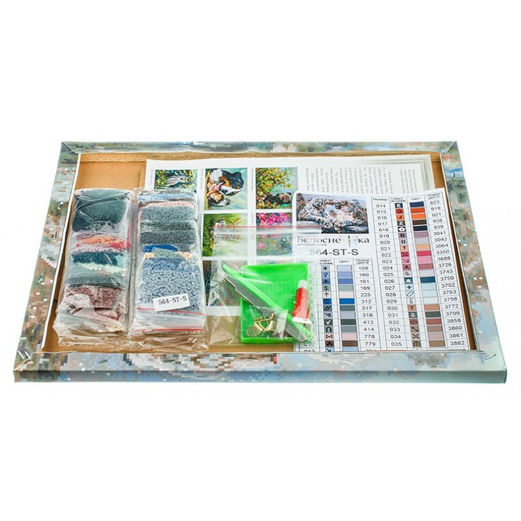 Алмазная вышивка «Ирбисы» — картинка 3