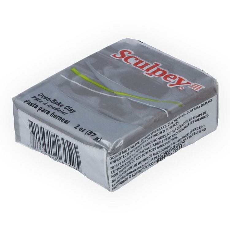 Полимерная глина Sculpey III, цвет: 1645 серый, 42 г — картинка 2