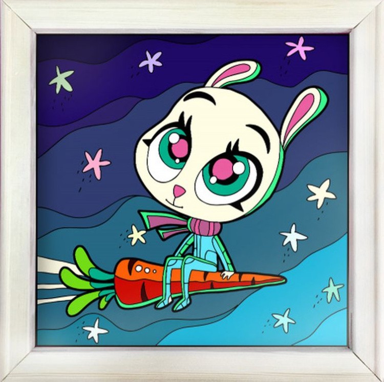 Картина по номерам «Морковка-космолет» — картинка 4