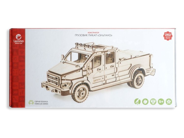 Конструктор из дерева «Пикап Эльтано», Lemmo — картинка 5