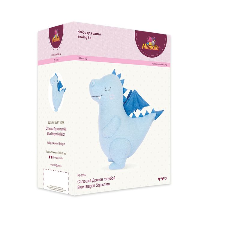 Набор для шитья «Сплюшка Дракон голубой» — картинка 3