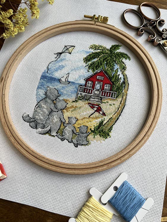 Набор для вышивания «Новоселье. Коты» — картинка 3