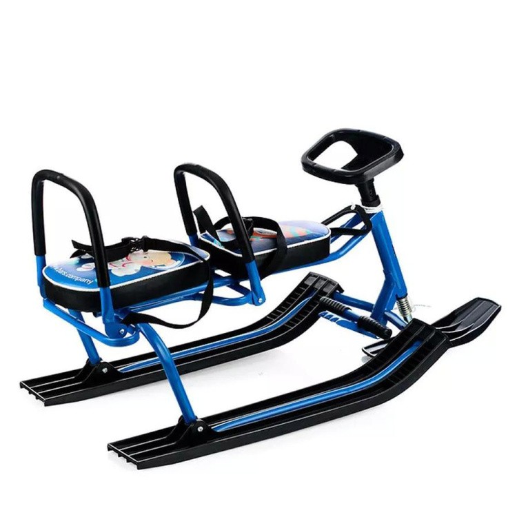 Снегокат детский 503 TWINS BABY со спинкой для двоих — картинка 4