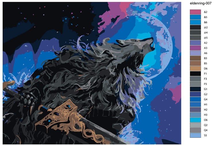 Картина по номерам «Elden Ring Элден Ринг: Блайд» — картинка 2