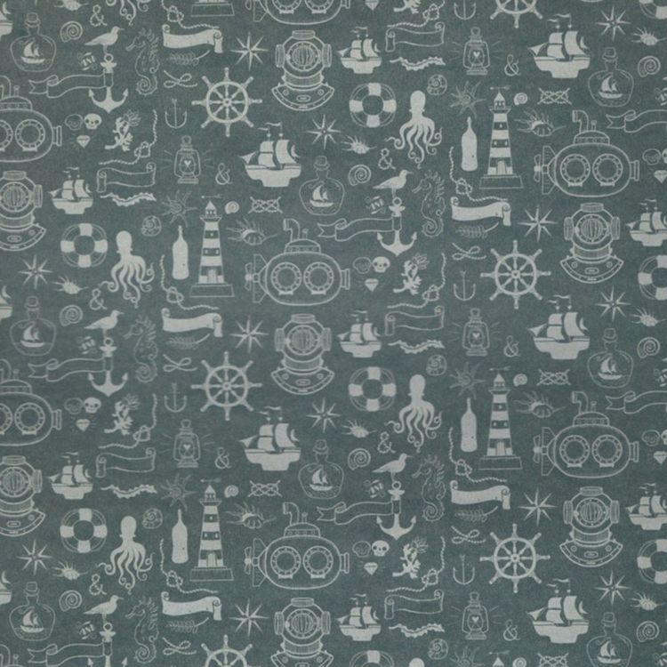 Набор бумаги для скрапбукинга «Морское путешествие» 25,5x25,5 см — картинка 12