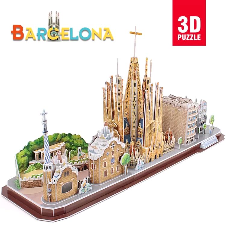 3D пазл CubicFun «CityLine Барселона» — картинка 10