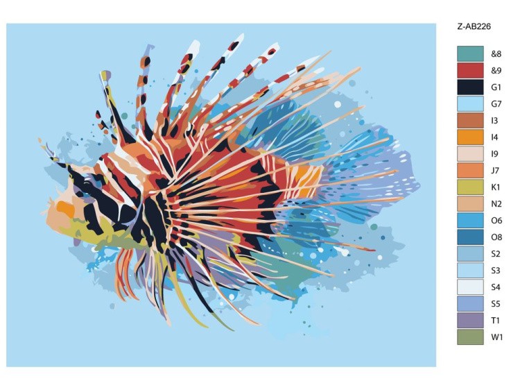 Картина по номерам «Экзотическая рыбка» — картинка 2