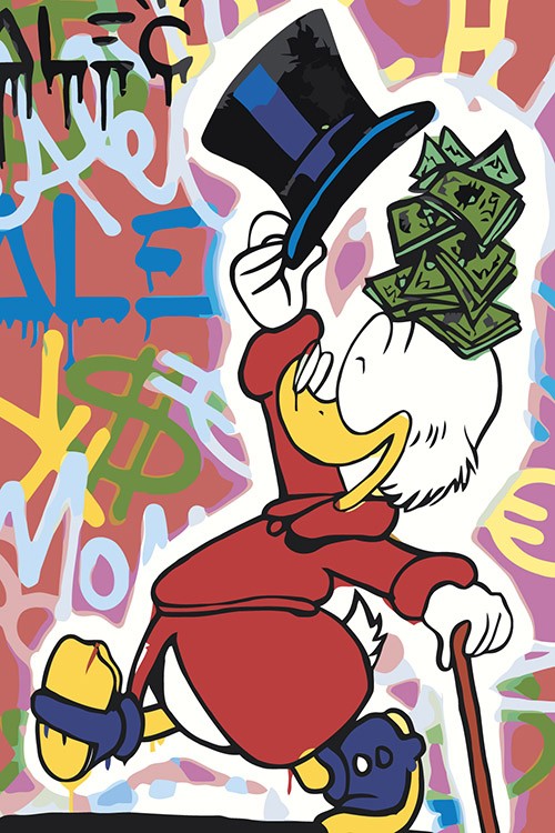 Картина по номерам «Скрудж МакДак и деньги 6»