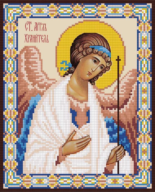 Алмазная вышивка «Икона Ангела-хранителя»