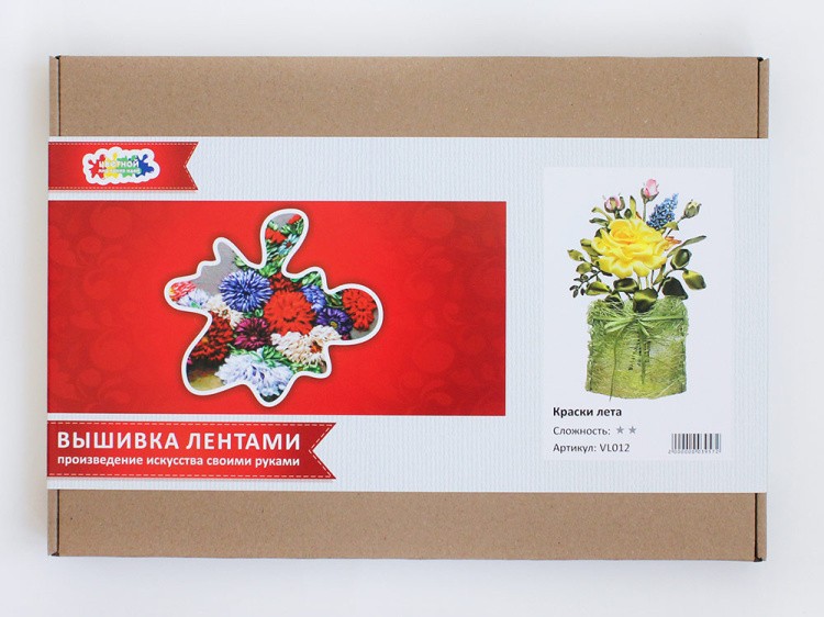 Вышивка лентами «Краски лета» — картинка 17