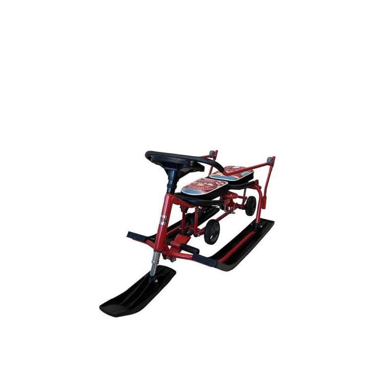 Снегокат детский 507 TWINS BABY Wheel для двоих со спинкой — картинка 5