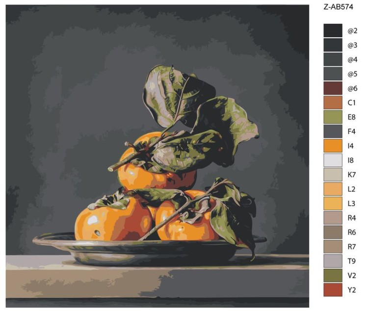 Картина по номерам «Спелая хурма» — картинка 2