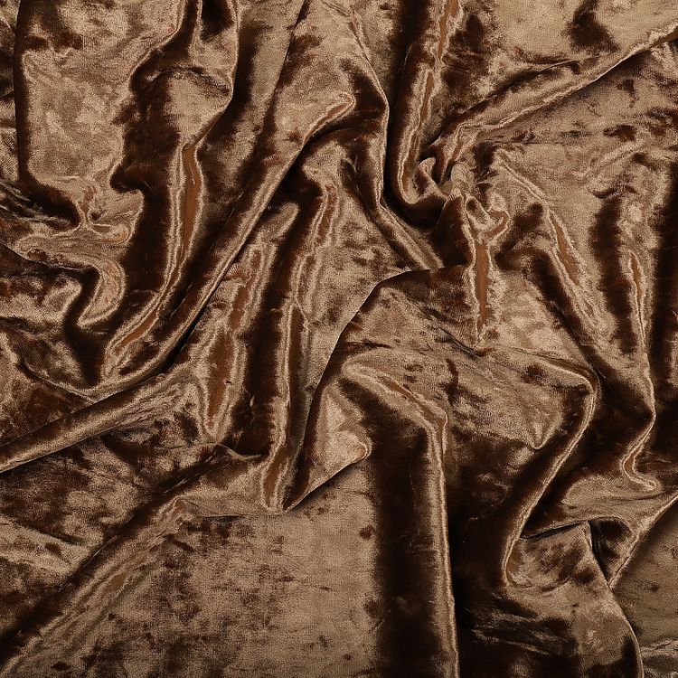 Бархат мраморный 6 м, ширина 150 см, 240 г/м2, цвет: 38 коричневый, TBY — картинка 2