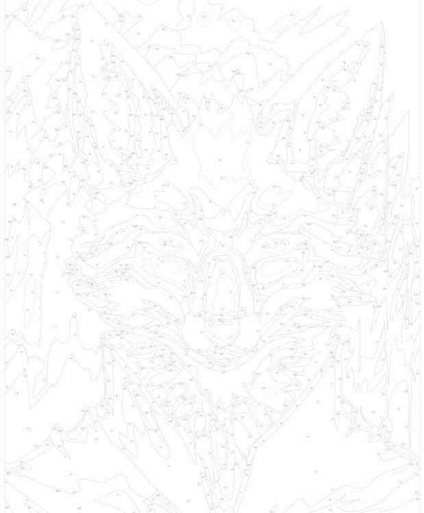 Картина по номерам «Воинственный лис» — картинка 3