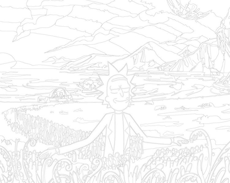 Картина по номерам «Рик и Морти: Рик Санчес» — картинка 3